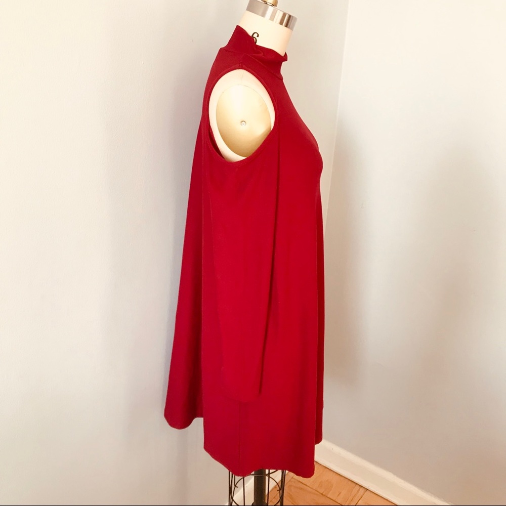 Planet Gold Cold Shoulder Trapeze Dress - Picture 5 of 7